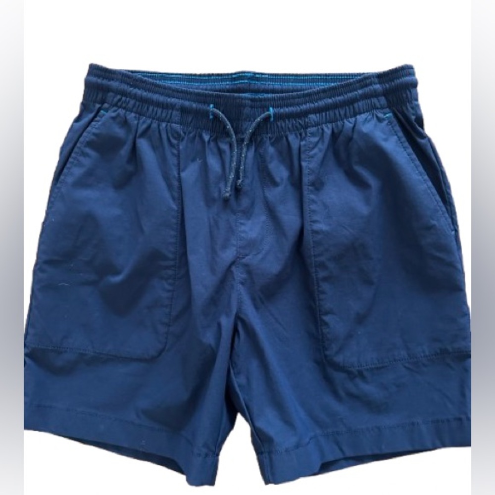 Crewcuts Navy Blue Elastic Swim Shorts Trunks Boys 12 J. Crew